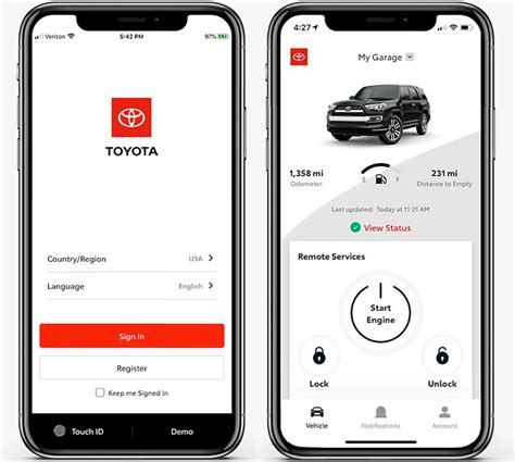 All on your car’s built-in display. . Toyota app download